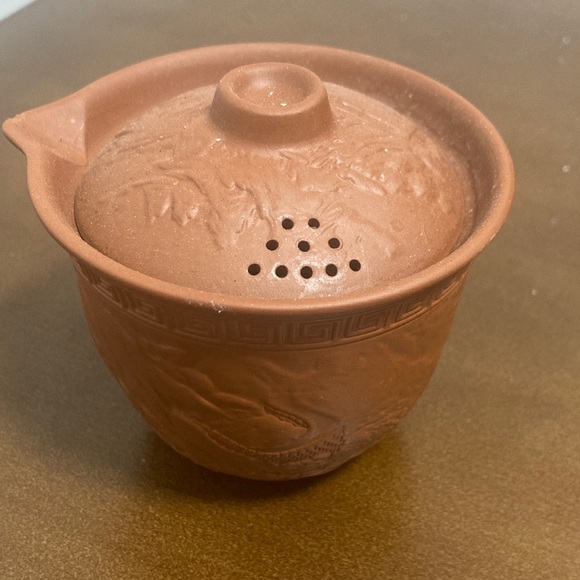 Terracotta Tea Infuser Cup - Picture 1 of 3
